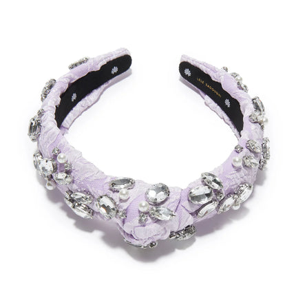 SLIM KNOTTED CRYSTAL CLUTTER HEADBAND