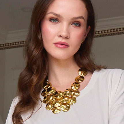 GOLD SOCIALITE BIB NECKLACE