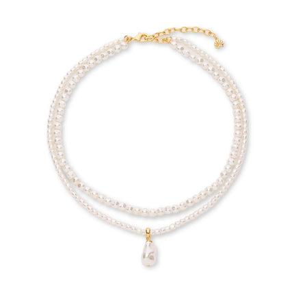 ESTATE LAYERED PEARL NECKLACE