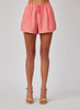 LINEN RUFFLE WAIST SHORT