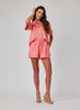 LINEN RUFFLE WAIST SHORT
