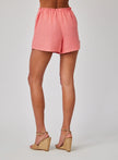 LINEN RUFFLE WAIST SHORT