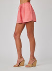 LINEN RUFFLE WAIST SHORT