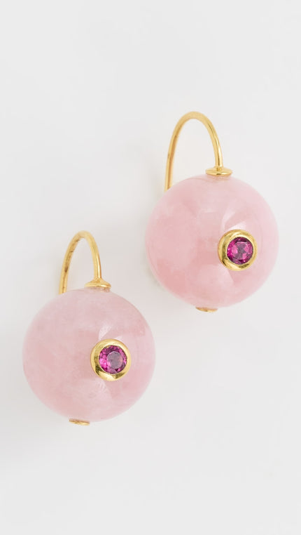 COMET EARRINGS IN MADAGASCAR ROSE