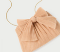 RAYNE PLEATED BOW CLUTCH