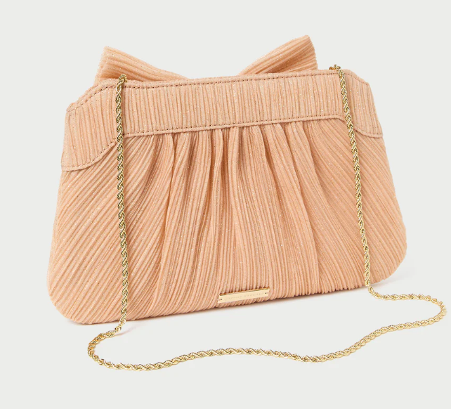 RAYNE PLEATED BOW CLUTCH