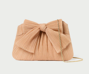 RAYNE PLEATED BOW CLUTCH