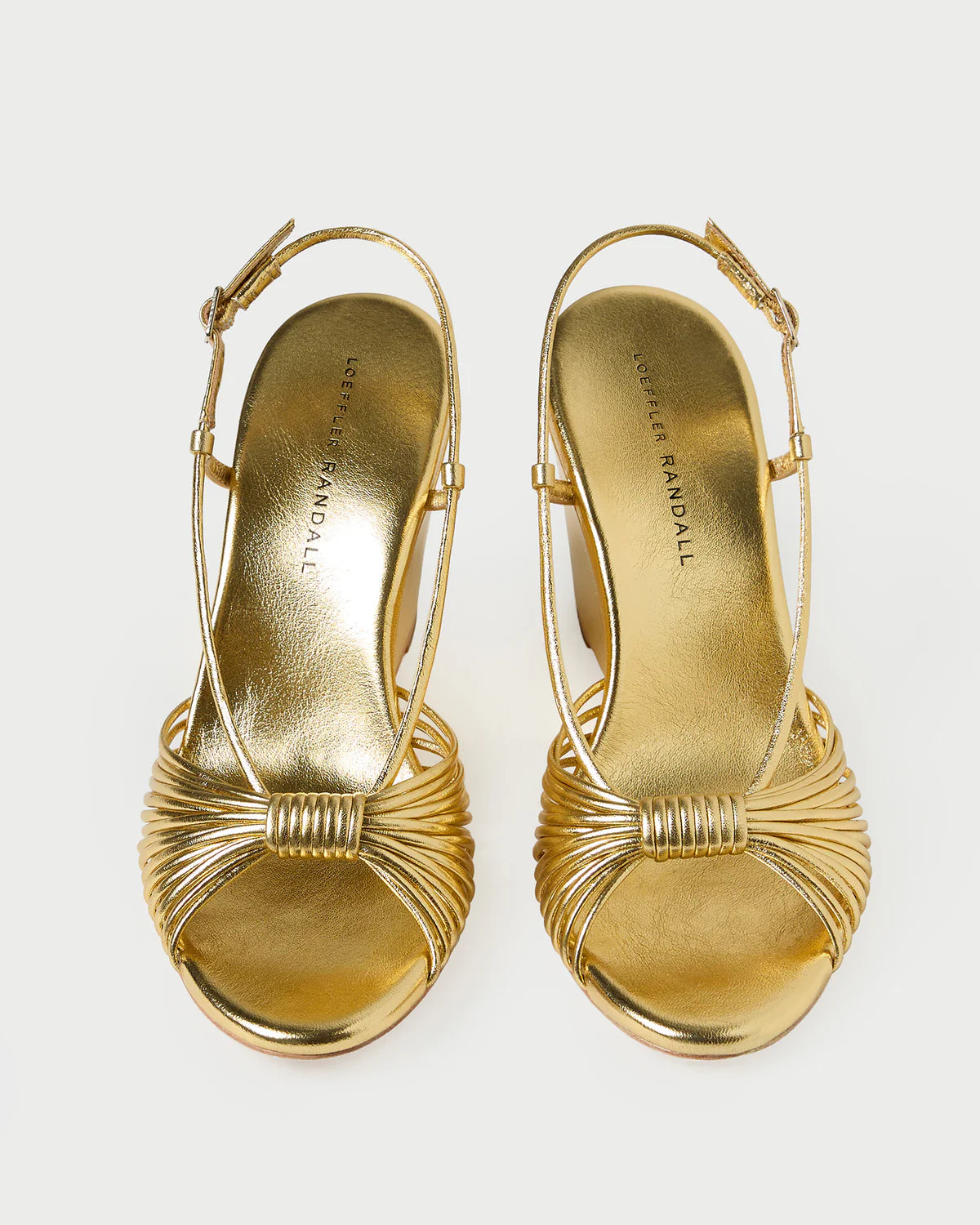 MARREN GOLD LEATHER WEDGE