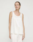 NOIR SATIN SLEEVELESS BLOUSE