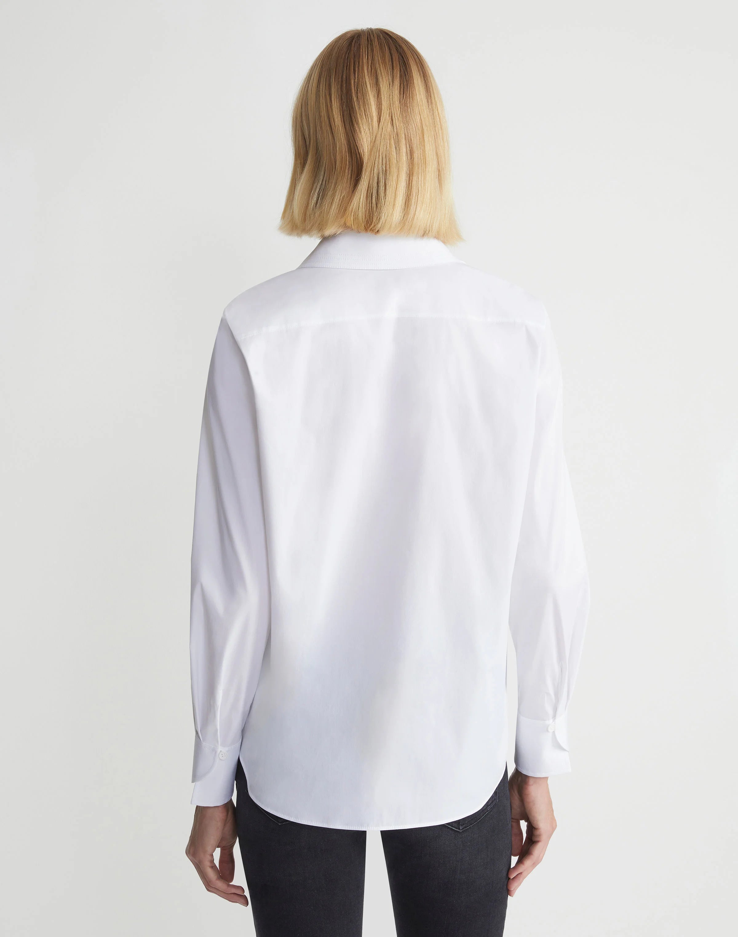 STRETCH COTTON STRAIGHT SHIRT