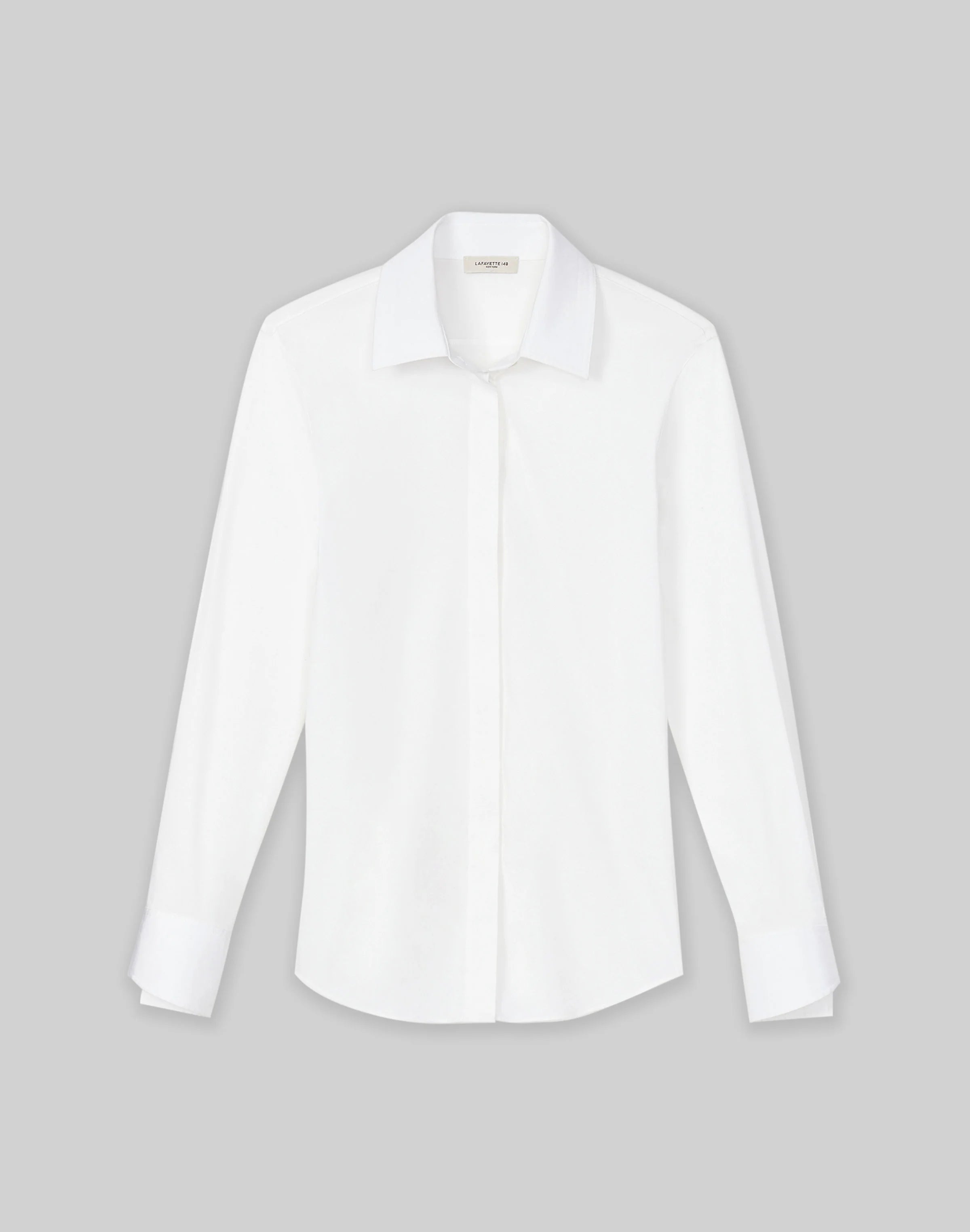 STRETCH COTTON STRAIGHT SHIRT