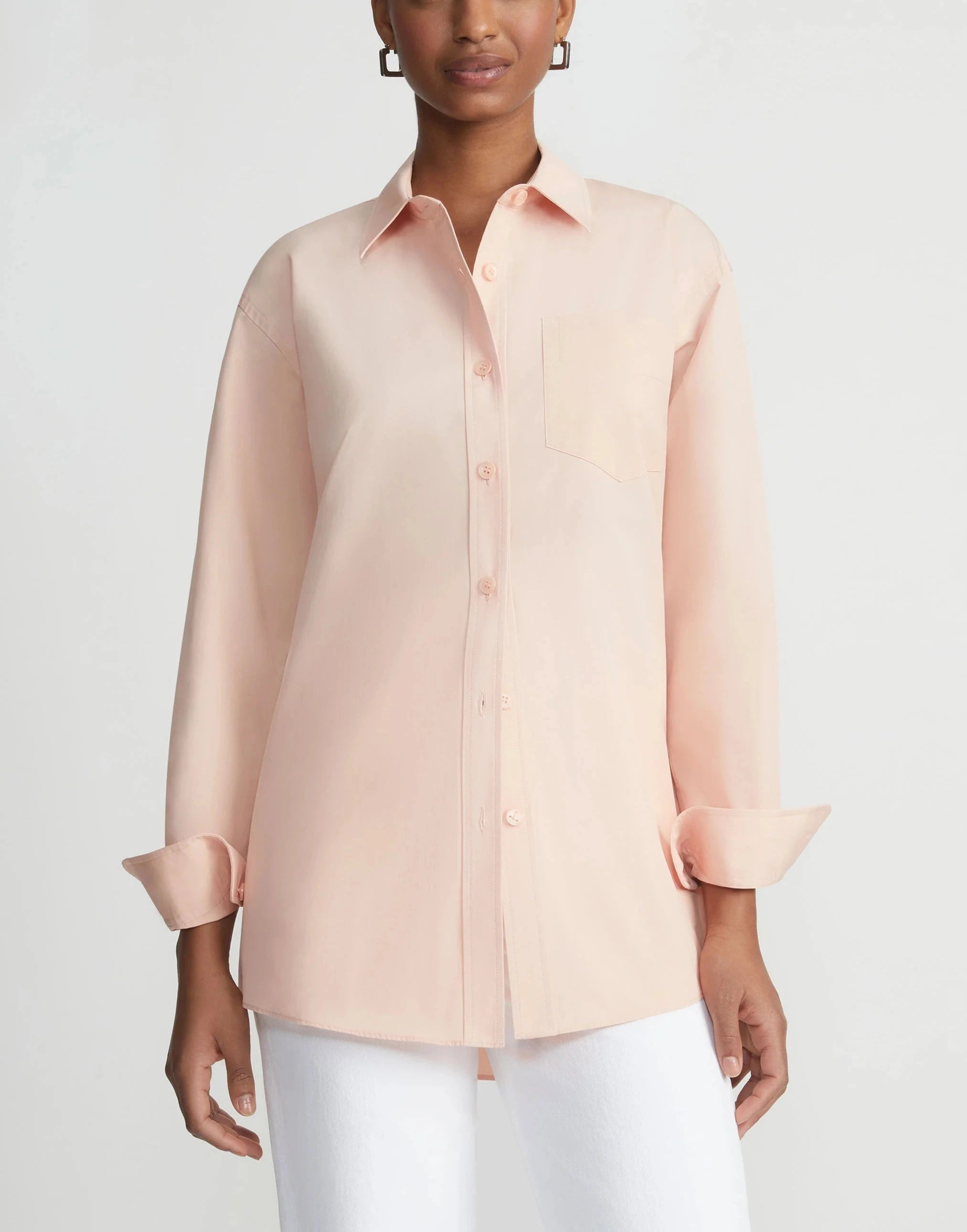 ORGANIC COTTON POPLIN OVERSIZED SHIRT