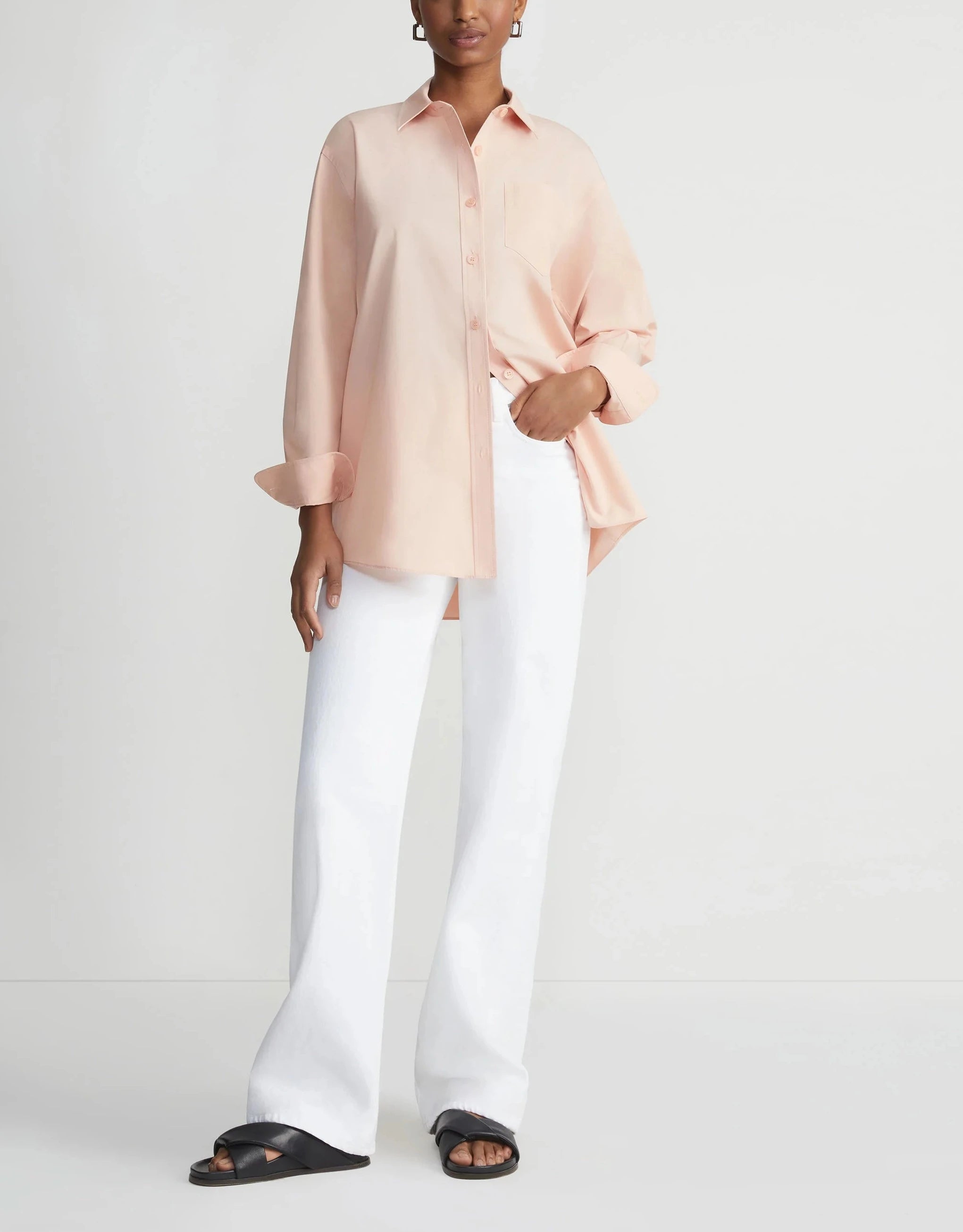 ORGANIC COTTON POPLIN OVERSIZED SHIRT