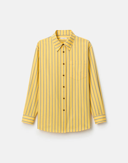 STRIPED COTTON OVERSIZED SHIRT