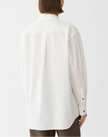 SINGLE STEM PRINT COTTON POPLIN OVERSIZED SHIRT