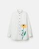 SINGLE STEM PRINT COTTON POPLIN OVERSIZED SHIRT