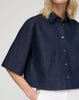 LIGHTWEIGHT DENIM CROPPED SHIRT
