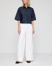LIGHTWEIGHT DENIM CROPPED SHIRT