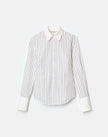 STRIPED COTTON POPLIN FITTED SHIRT
