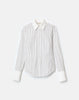 STRIPED COTTON POPLIN FITTED SHIRT