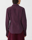 PINSTRIPE COTTON FITTED SHIRT