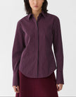 PINSTRIPE COTTON FITTED SHIRT