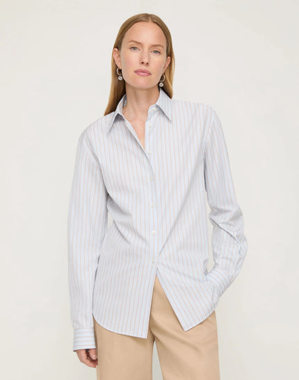 AURORA STRIPE COTTON TAILORED SHIRT