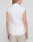 ORGANIC COTTON POPLIN PLEATED WAIST SHIRT