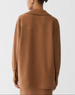 CAMEL HAIR POPOVER BLOUSE