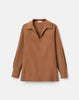 CAMEL HAIR POPOVER BLOUSE