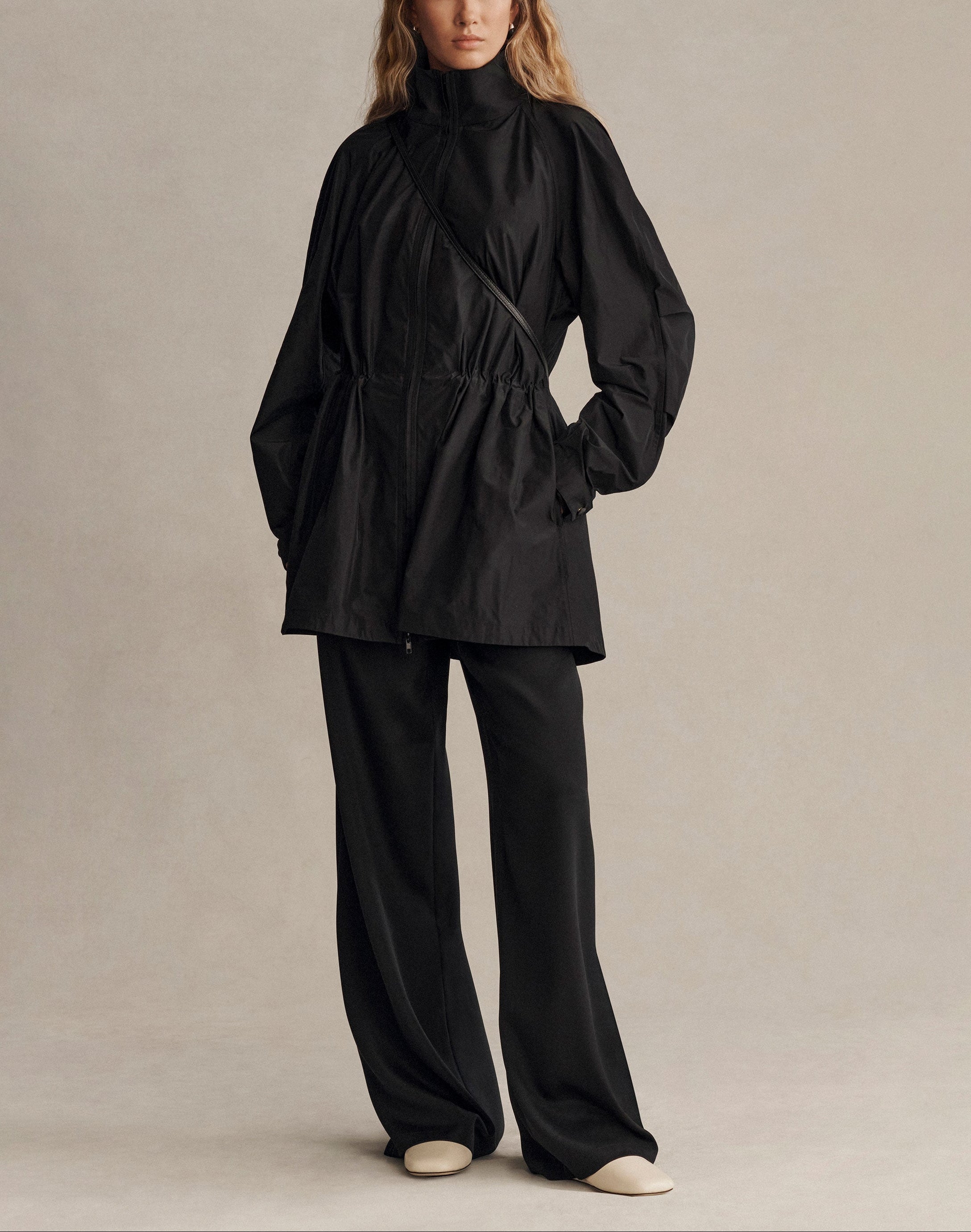 MICRO TECH TWILL OVERSIZED ANORAK
