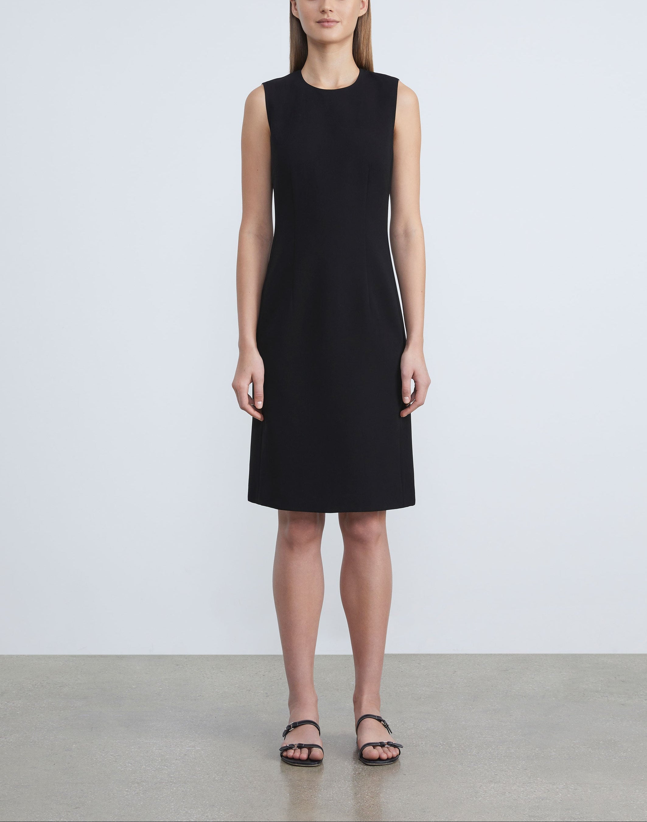 HARPSON FINESSE CREPE SHEATH DRESS