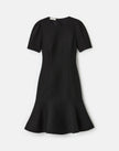 WOOL SILKCREPE SHORT SLEEVE DRESS