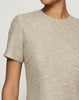 SEQUIN SPECKLED TWEED SHORT SLEEVE SHEATH DRESS