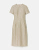 SEQUIN SPECKLED TWEED SHORT SLEEVE SHEATH DRESS
