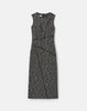 WOOL COTTON BOUCLE TWEED SLEEVELESS SHEATH DRESS