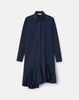 STRETCH COTTON ASYMMETRIC SHIRTDRESS