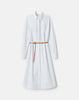 AURORA STRIPE COTTON BELTED OVERSIZED SHIRTDRESS