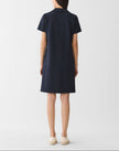 COTTON PIQUE JERSEY SHORT POLO DRESS