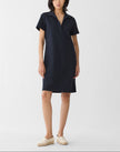 COTTON PIQUE JERSEY SHORT POLO DRESS