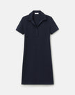 COTTON PIQUE JERSEY SHORT POLO DRESS