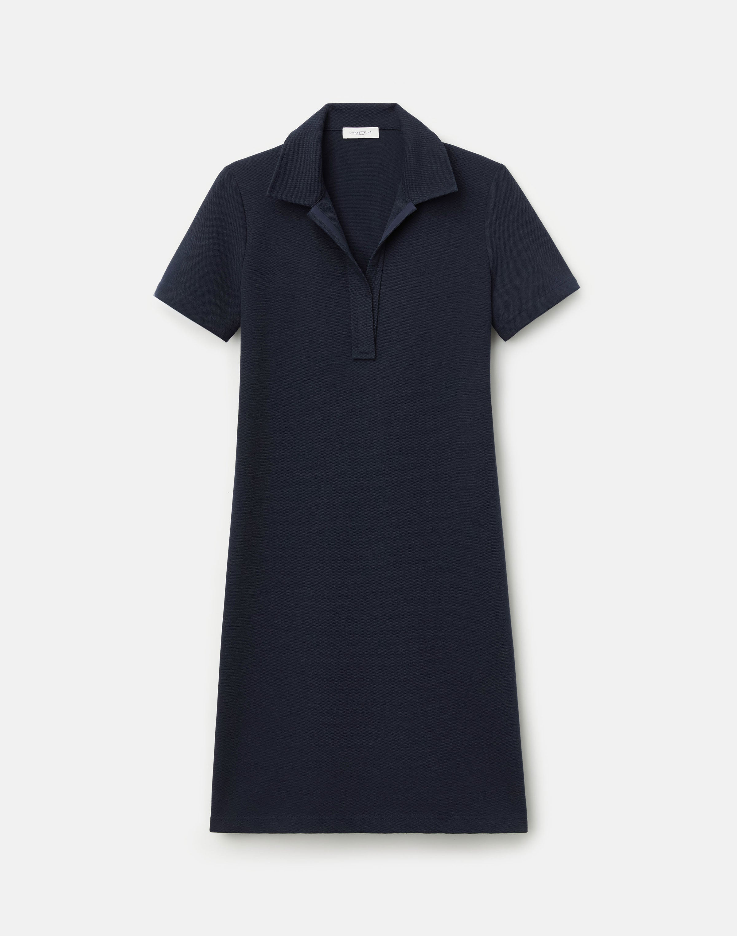 COTTON PIQUE JERSEY SHORT POLO DRESS
