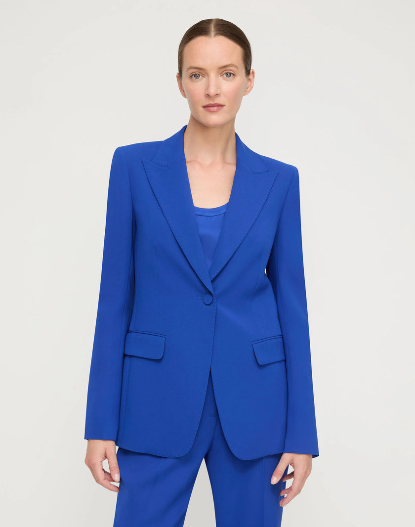 FINESSE CREPE PEAK LAPEL BLAZER