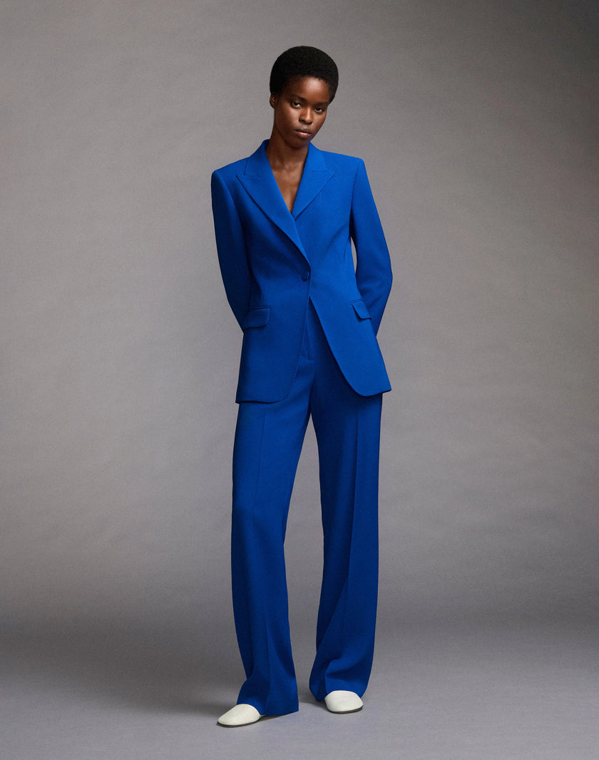 FINESSE CREPE PEAK LAPEL BLAZER