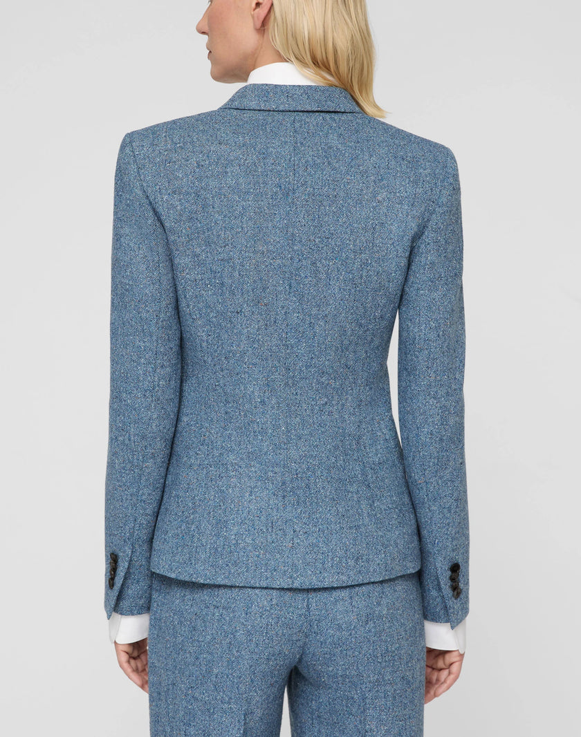 DONEGAL TWEED BUTTON FITTED BLAZER