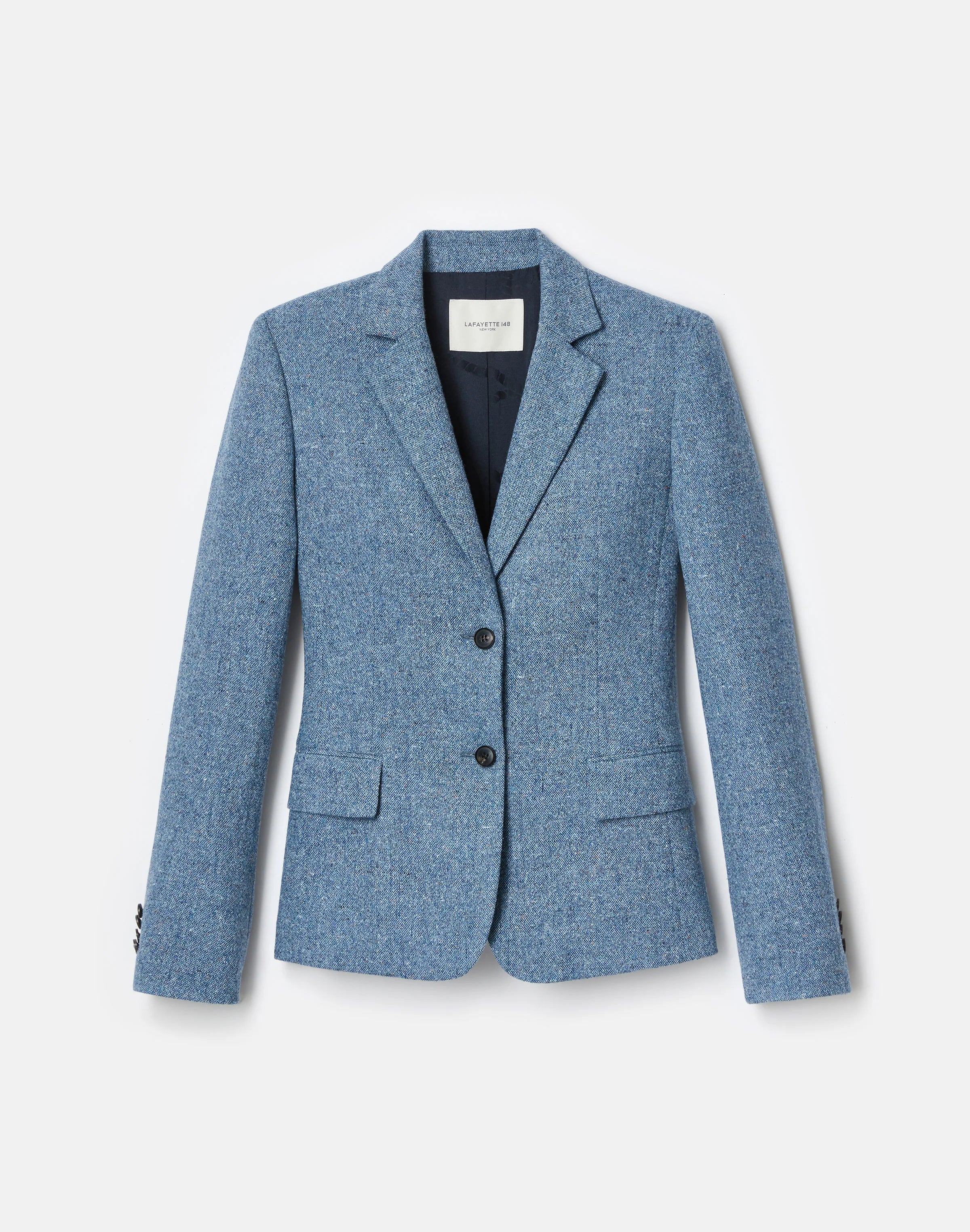 DONEGAL TWEED BUTTON FITTED BLAZER