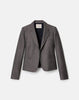 PIXELATED WOOL TWILL CROPPED BOYFRIEND BLAZER