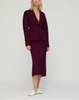 MATELASSE JACQUARD PINTUCK BACK JACKET