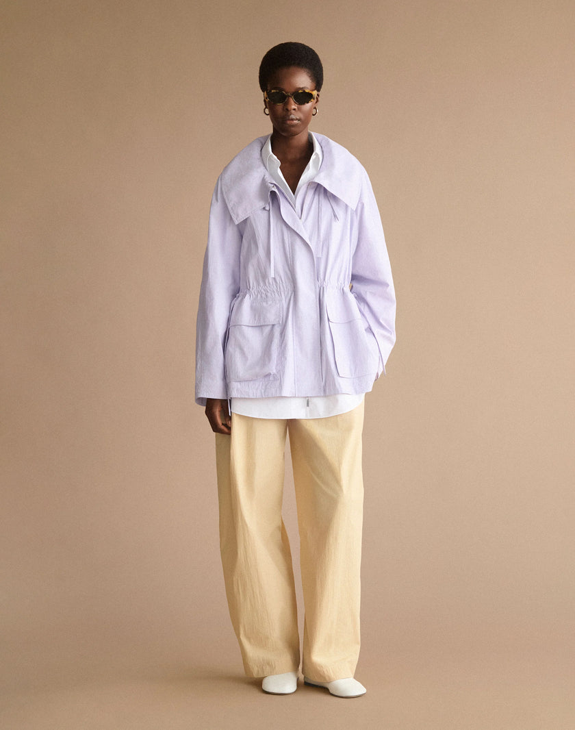 TRAVEL COTTON OVERSIZED JACKET