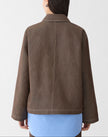 COTTON LINEN TWILL PATCH POCKET JACKET